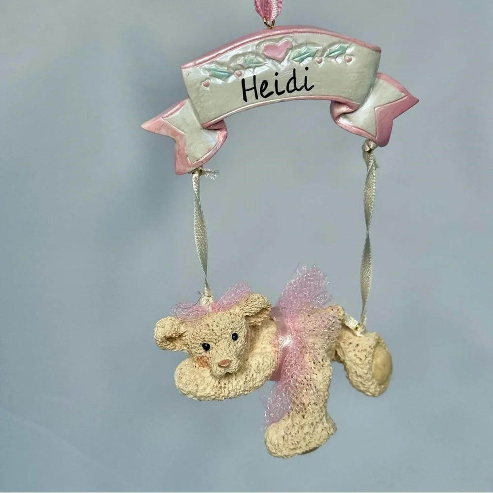 Lot of 3 “HEIDI” Personalized Christmas Ornaments